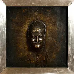 John Coll, Joyce's Dublin, bronze in steel frame