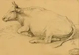 Eugène Verboeckhoven, Cow Resting