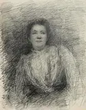 Portrait of a Lady by John Butler Yeats, pencil on paper, sold May 2023