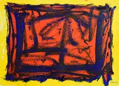 William Gear British, Untitled, 1995, mixed media on paper