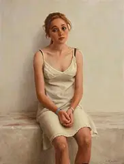 Harry Holland, Artist's Model, oil on canvas laid on board