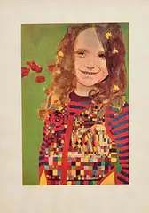 Peter Blake British, Girl in a Poppy Field, 1974, screenprint - artist's proof