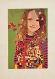 Peter Blake British, Girl in a Poppy Field, 1974, screenprint - artist's proof