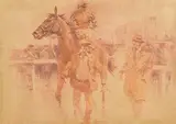 Peter Curling, A Nice Touch on a Wet Day, watercolour on paper