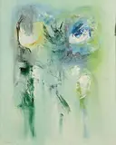 Twilight by Gerald Davis, 1985, oil on board, sold May 2023