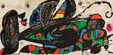 Joan Miro Spanish, Iran, 1974, original lithograph on heavy Guarro paper - from an edition of 1,500