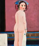 Jack Donovan, Pink Cheeks, 1987, oil on canvas laid on board