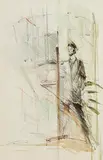 Pat Harris, Jodenstract Series 1, watercolour and pencil on paper