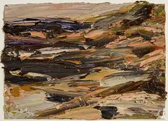 Seascape by Mary Lohan, oil on paper, sold May 2023