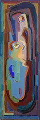 Evie Hone, Madonna and Child, oil and gouache on canvas