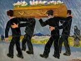Gerard Dillon, The End, oil on board