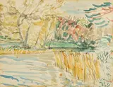 Nano Reid, On the Boyne, watercolour on paper