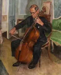 William John Leech, Home Practice: Michael O'Neill of the Dublin Chamber Orchestra, c.1910, oil on canvas