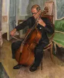 William John Leech, Home Practice: Michael O'Neill of the Dublin Chamber Orchestra, c.1910, oil on canvas