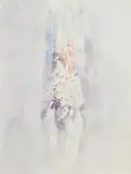 Being (1998) (W1430) by Louis le Brocquy, watercolour on paper, sold Apr 2023