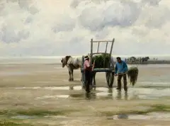 William Edward Norton, Kelp Gathering, c.1880, oil on canvas