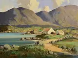 Among the Connemara Bens by George K. Gillespie, oil on canvas, sold Apr 2023