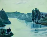 Grace Henry, The Evening Star that brought the Evening Light, oil on board
