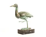 Curlew by John Behan, 1978, unique bronze on granite base, sold Apr 2023