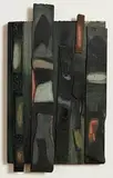 Tony O'Malley, April, 1984, oil and collage on wood
