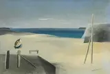 André Marchand, Beached Boat, oil on canvas