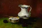 Hans Iten, Still Life - Milk and Sugar, 1907, oil on board