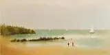 Anthony Robert Klitz, Coast of Anglesey, oil on canvas