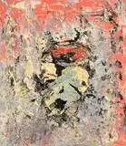 Head by John Kingerlee, oil on board, sold Apr 2023