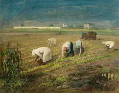 George Weissbort, The Gleaners, 1965, oil on board