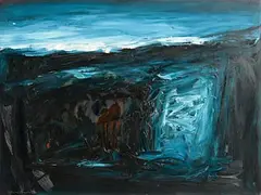 Seán McSweeney, Evening Shoreline, 1990, oil on board