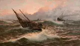 Thomas Rose Miles, Daybreak on the Dogger Bank, oil on canvas
