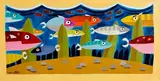 Coral Reef by Graham Knuttel, oil on canvas, sold Mar 2023