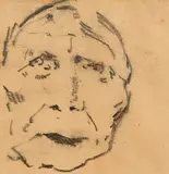 Paul Henry, Woman of Achill, pencil on paper