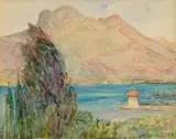 Elizabeth Corbet Yeats, Lake Garda, 1928, watercolour on paper