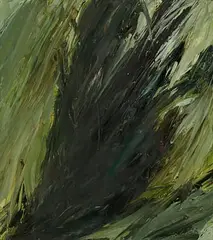 Mary Lohan, Dark Tree Trunk, oil on card