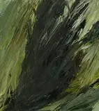 Mary Lohan, Dark Tree Trunk, oil on card