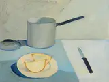 Cherith McKinstry, Still Life in the Kitchen, oil on paper laid on board
