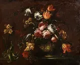 Still Life - Vase of Flowers by 17th & 18th Century Continental School, oil on canvas, sold Mar 2023