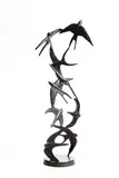 Colm J. Brennan, Swirl of Swallows, unique bronze