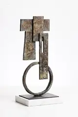 Mark Rode, Untitled, unique bronze on marble base