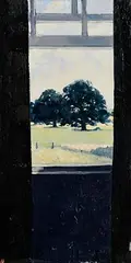 Window at Loudham by Hector McDonnell, oil on board, offered Mar 2023
