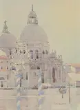Arthur Gibney, The Basilica, Venice, 1995, watercolour on paper