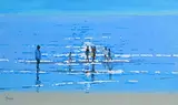 Summer Light by John Morris, oil on board, sold Mar 2023