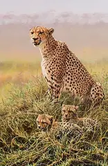 Proud Mom by Alan M. Hunt, 2012, oil on board, offered Mar 2023