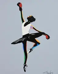 Solus, Victory, acrylic spray paint on canvas