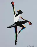 Solus, Victory, acrylic spray paint on canvas