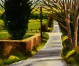 Trevor Geoghegan, Silver Road, 2014, oil on board