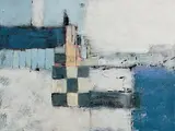 Michael Hales, Lost Cities, Weary Travelers, encaustic and oils on birch ply