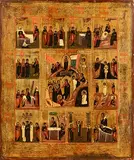 19th Century Russian Icon, Selected Saints