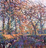 Road to Butterfly Cottage by Arthur K. Maderson, oil on board, sold Jan 2023